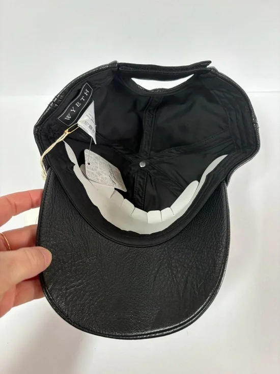 NWT Wyeth Hailey Faux Leather Baseball Cap - Picture 6 of 12